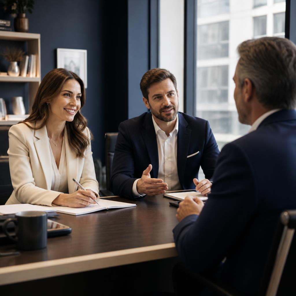 Owner Advisory Group team meeting with a business owner